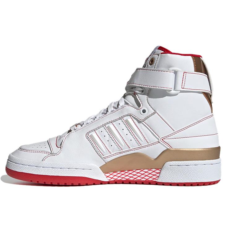 adidas Forum High 'Xiangi' (унисекс) Кеды Cloud White / Cloud White / Scarlet H04236