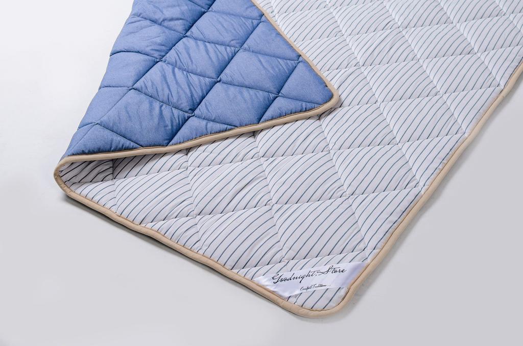 Одеяло из овечьей шерсти мериносов 400 г/м2 Goodnight.Store Синий Всесезонное