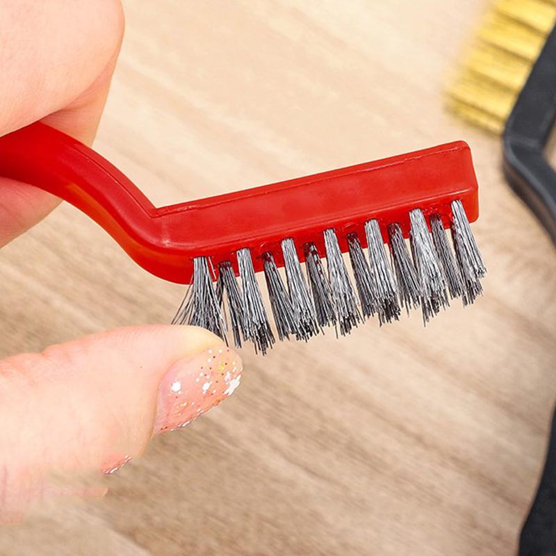 Горячая Распродажа Кухонных Принадлежностей Сильная Дезактивация Дома Газовая Плита Чистка Чистая Щетка 3 шт Металлическая Фибровая Щетка Проволочная Щетка