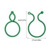 50/150/300Pcs Garden Plant Clips For Vegetable Growing Upright Plant Holder Green Plastic Bundled Ring Garden Stand Vine Support