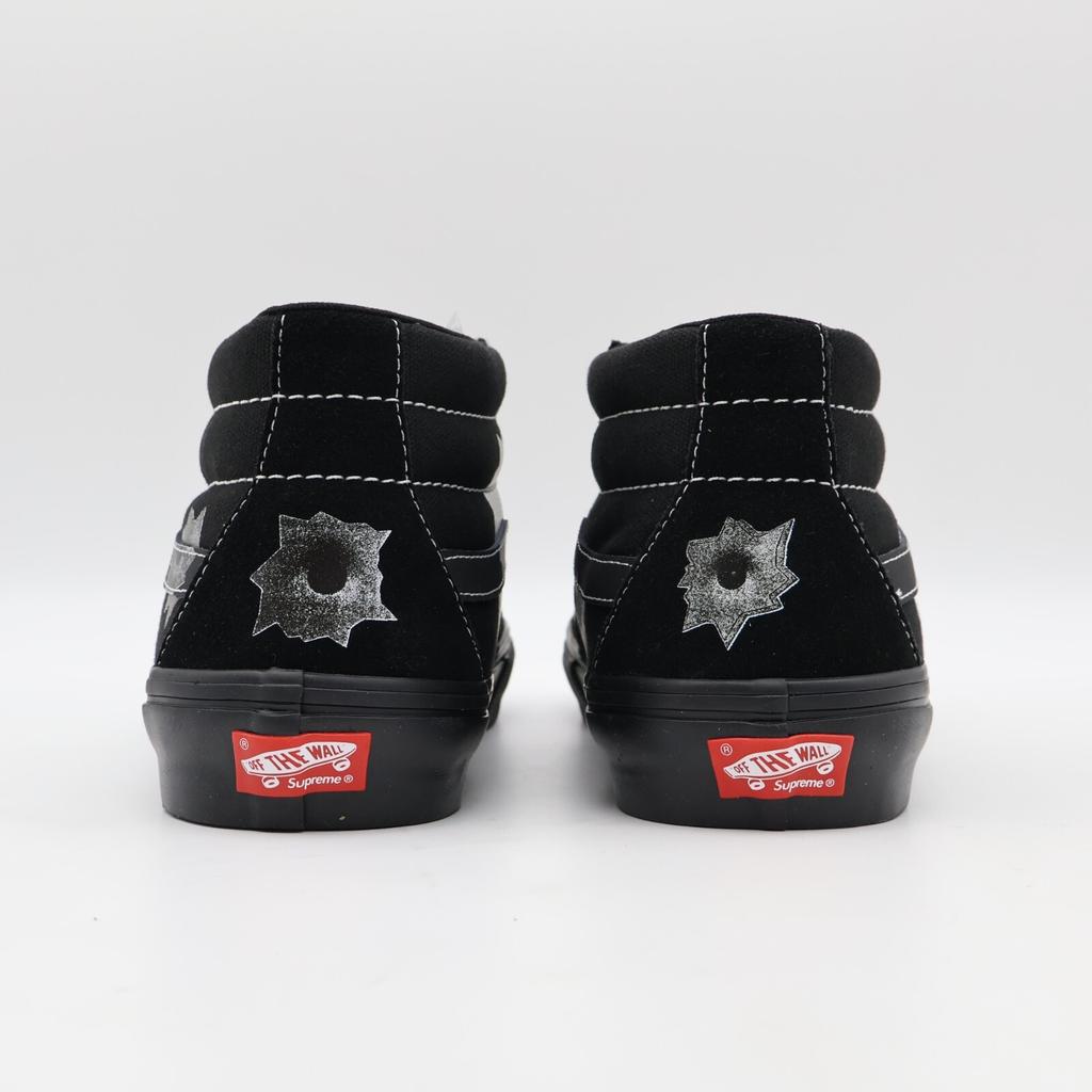 VN0A5KS1BLK Nate Lowman Supreme Vans Skate Grosso Mid Черный с прострелами (Мужской)
