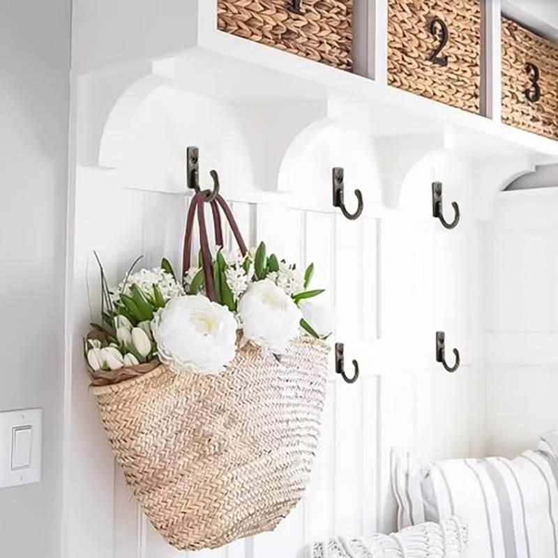 5/10/20 шт. винтажные крючки настенная вешалка изогнутая пряжка рог замок застежка крючок для деревянной шкатулки для украшений мебель домашний декор