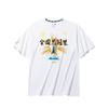 Basketball Series Printed Letter Crew Neck Comfortable Breathable Short Sleeve T-Shirt Men Tops Pure-White 152431193-1