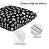 Black Mahjong 2 Pcs Square Pillowcase Pillow Cover Cushion Zip Decorative Comfort Throw Pillow For Home Sofa