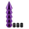 ACROPIX Universal Shift Knob Car Gear Shift Knob with 3 Adapters (8mm 10mm 12mm) Purple - Set of 4