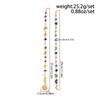 2Pcs Bohemian Long Tassel Chain Headdress Dirty Braids Headwear Exquisite Sun Moon Pendant Charm Adjustable
