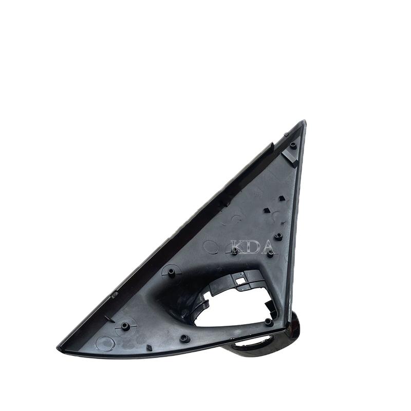 Black Front Window Triangle Trim Plate Mirror Garnish Cover Panel Base Holder for BMW X6 F16 2014 2015 2016 2017 2018