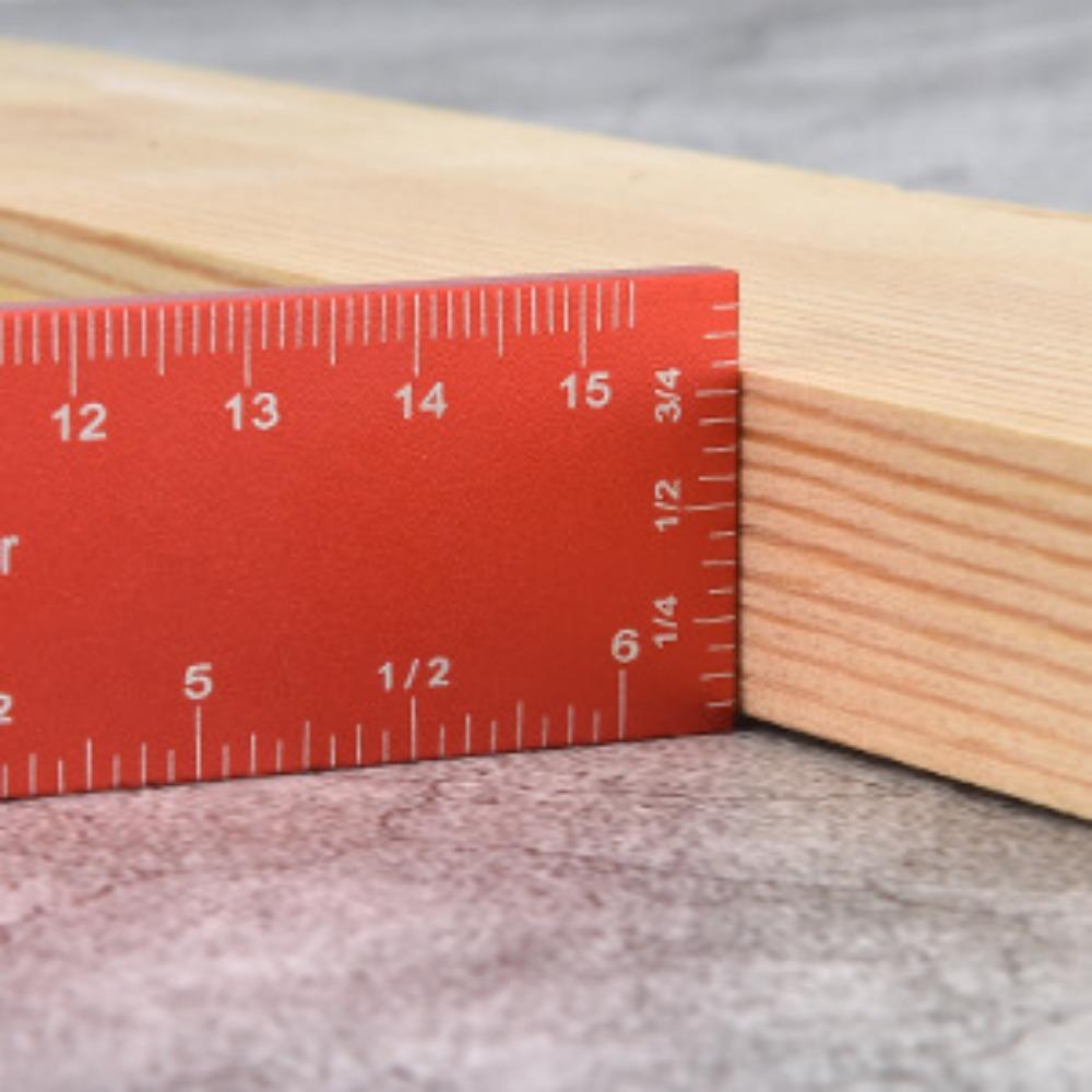 Многофункциональная линейка для деревообработки из алюминиевого сплава, высокоточный инструмент для разметки, геодезии и картографии, измерительный инструмент с метрической шкалой