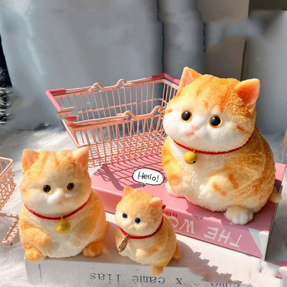 Slow Rebound Big Cat Doll Squeeze Toy Animal Cat Fidget Toy Simulation Cat Squeeze Toys Kids