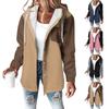 Women's Coat Casual And Fashionable Composite Thick And Warm Printed Hooded Jacket
