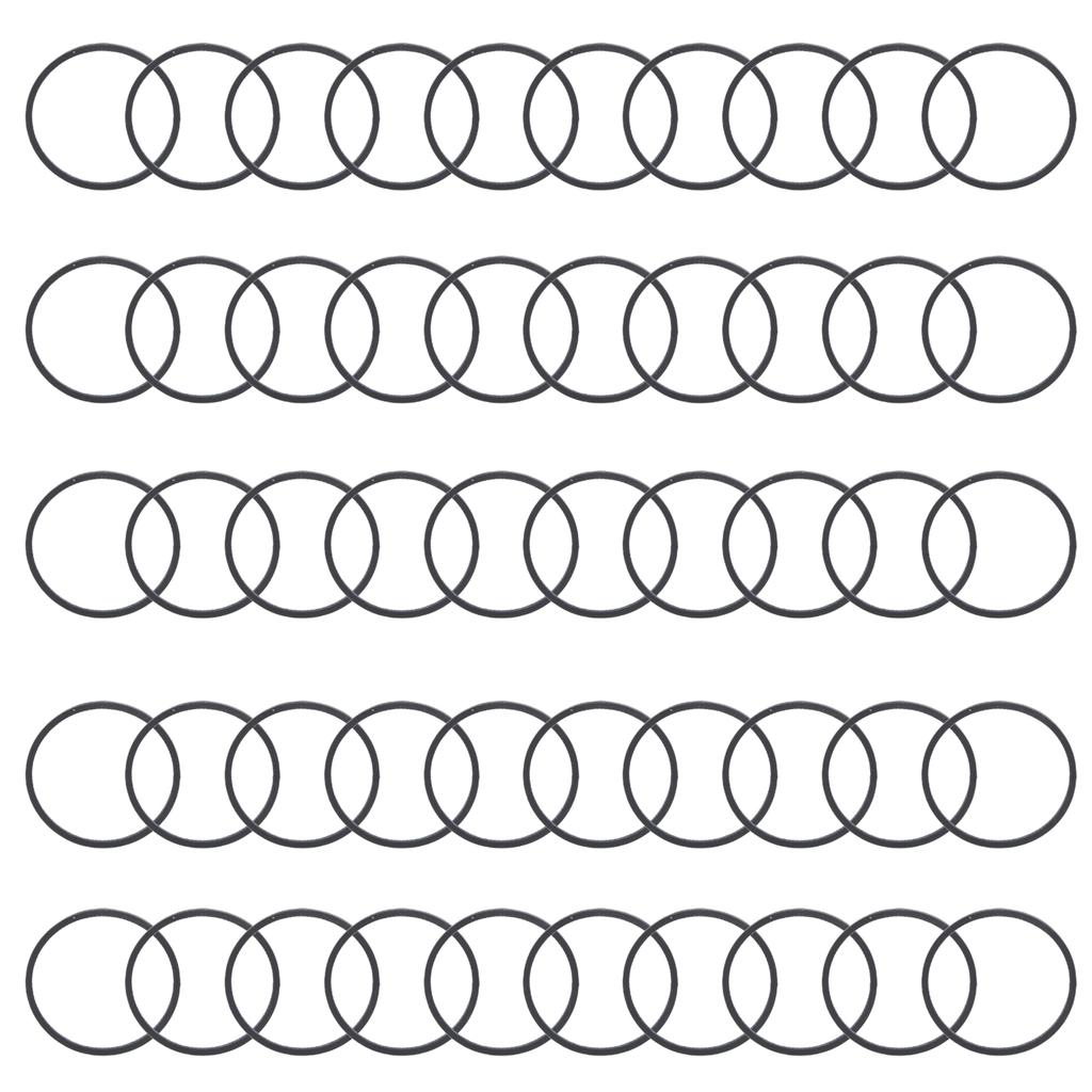 Резиновые приводные ремни 1,2 мм для проигрывателей кассетных проигрывателей магнитофонов диаметром 25/28/30 мм 50 шт.
