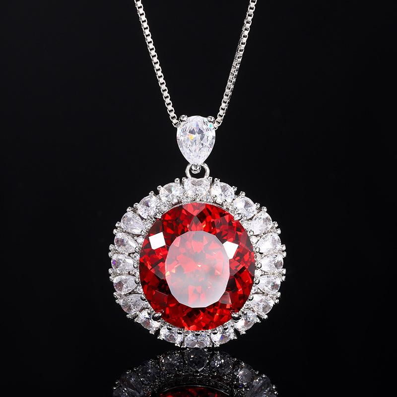 Ювелирное изделие Имитация Птичье гнездо Огранка Шампань Оранжевый Яйцевидный Роскошный Набор 18 * 20