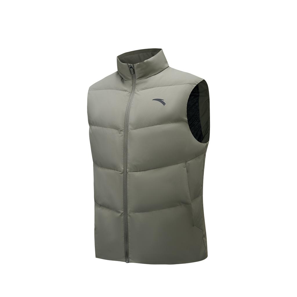 Anta Training Series Down Vest Men Vests Coffee-Gray 952547918-3