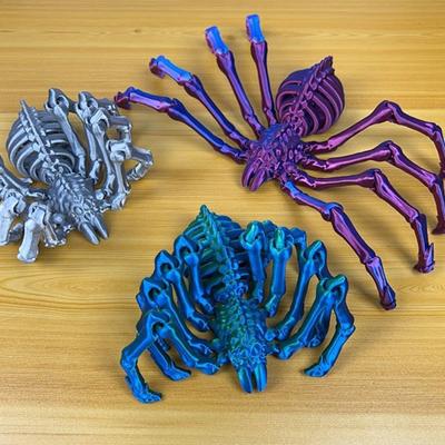 12 см 3D-печатный паук, подвижный шарнирный и выдвижной игрушечный паук, креативное украшение, игрушка-паук, украшение на Хэллоуин