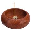 1Pcs Rosewood Incense Burner Stick Holder Bowl Shape Censer Home Decoration