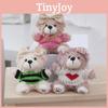 Soft And Cuddly Plush Christmas Bear Keychain Ideal For Holiday Gifting