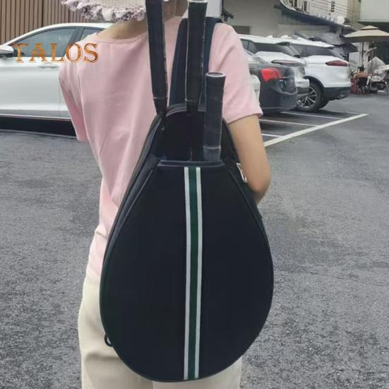 Теннисная сумка Большая вместимость Теннисный рюкзак с лямкой через плечо Водонепроницаемая сумка для ракеток через плечо для тенниса, бадминтона, пиклбола