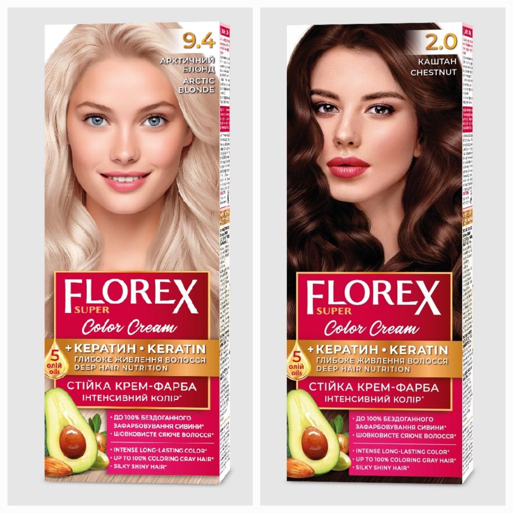 Florex Super Permanent Hair Dye Cream - Give Your Hair Deep Nourishment, Makes Your Hair Soft and Silky-shiny.