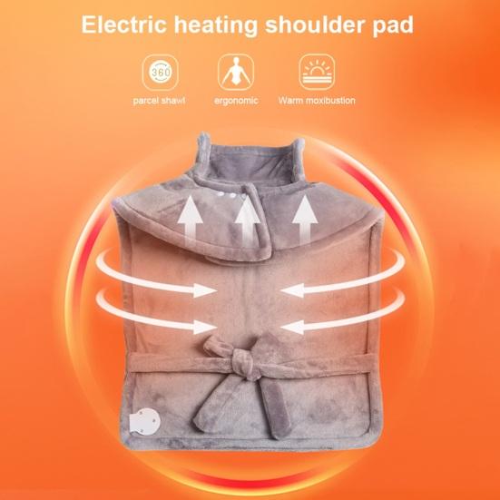 Подогреваемая шаль для шеи с функцией таймера, регулируемая температура, быстрый нагрев, безопасная в использовании электрическая шаль для шеи