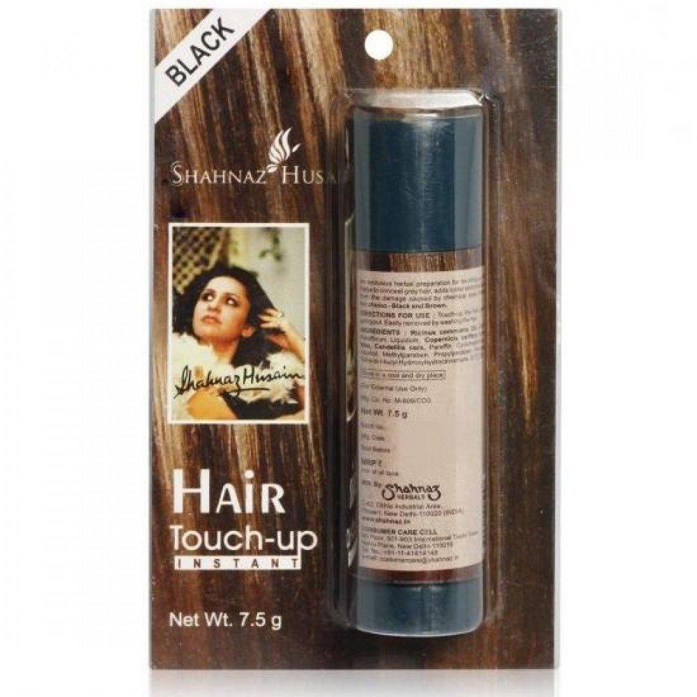 Shahnaz Husain Instant Hair Touch-Up Root Touch Up Black Concealer 7.5 g Pack of 1 Grey Coverage Natural Finish