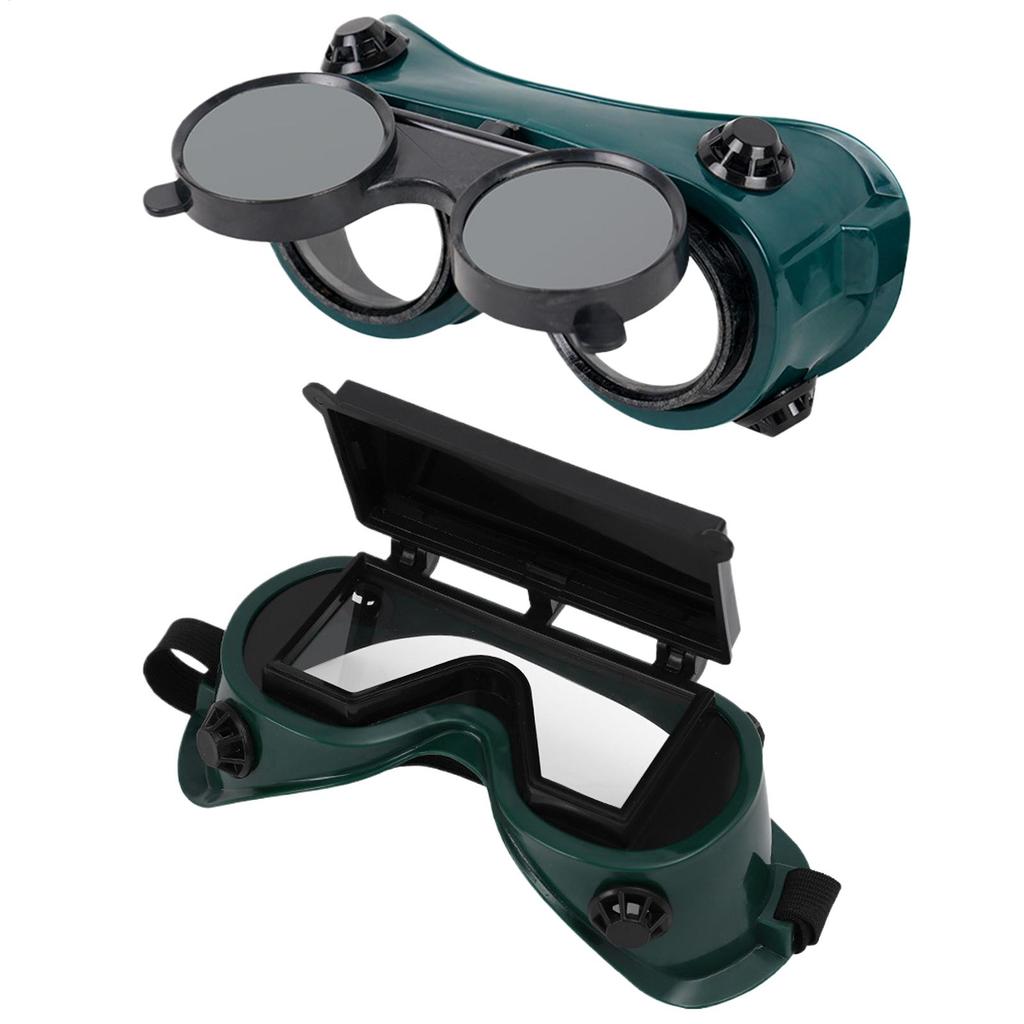 Welding Glasses Grinding Goggles Double Flipp Welding Glasses Protective Glasses Welder Welding Dust Goggles And Wind Goggles