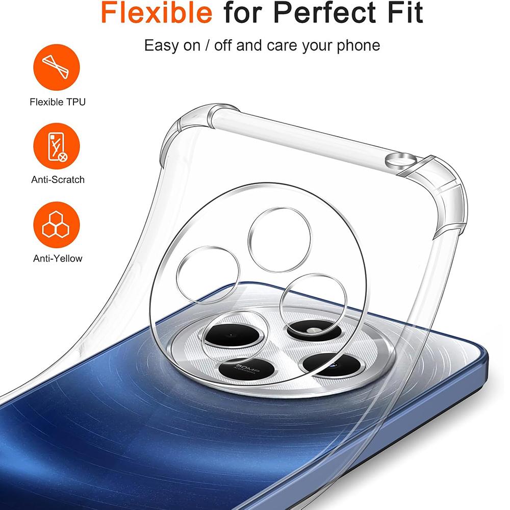 Прозрачный тонкий силиконовый чехол с защитой от ударов для Xiaomi Redmi 14C 4G 5G Redmi A3 Pro A4 POCO C75 M7