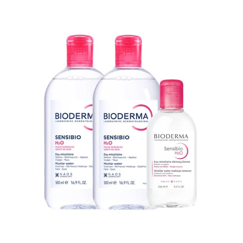 Bioderma Многофункциональное очищающее средство Shuyan Удаляет макияж, успокаивает, увлажняет и очищает, набор из трех предметов