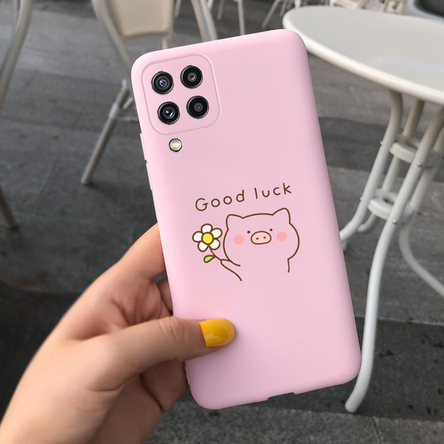 Чехол для Samsung M32 Силиконовая задняя крышка Чехол для телефона с цветами Для Samsung Galaxy M32 M12 M42 M52 A12 A22 A32 A42 A52 A72 5G Мягкий чехол