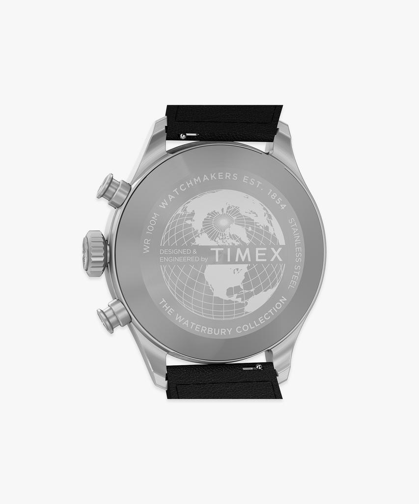Taimaegseu Waterbury Ace Chronograph Men'S Leather Watch 41Mm