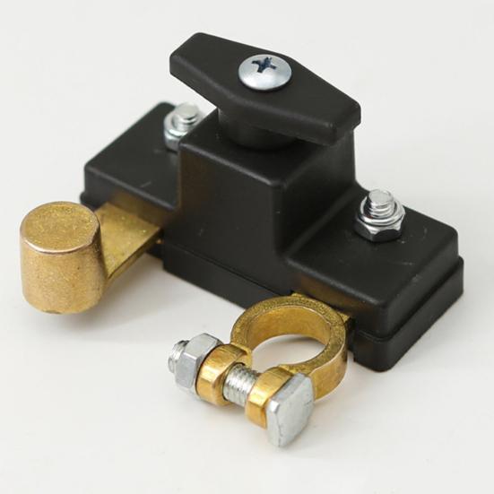 Battery Disconnect Switch for Car Truck Boat Battery Power-off Isolator Cut Off Switch 12V 24V Universal Terminal Anti-Leakage Protection Heavy