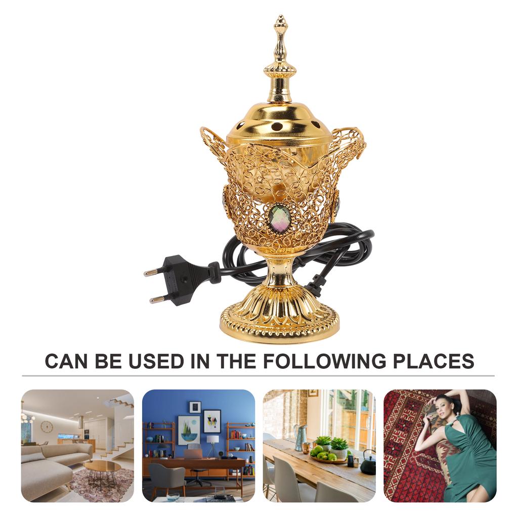 Electric Burner Incense Holder Table Decors Indoor Decorations Iron Censer Home