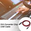 Кабель-адаптер USB папа к XLR мама Простой в использовании Универсальный кабель-конвертер для микрофона Plug-and-Play Студийный аудиокабель