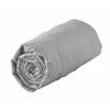 Fitted Sheet - COTTON - 140x190 - Grey - Stretch - 25cm Pocket