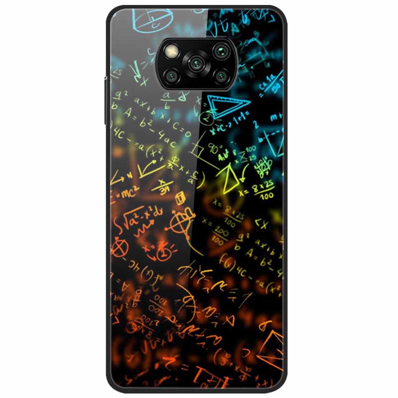 For Poco X3 Pro Case Fashion Cute Tempered Glass Luxury Coque Covers for Xiaomi Poco X3 NFC Cases PocoX3 X 3 Bumper Protector