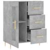 Sideboard Concrete Grey 69.5x34x90 cm Engineered Wood
