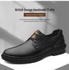 Мужские дышащие туфли на шнуровке в стиле business casual из натуральной кожи - Универсальный дизайн для весны/осени