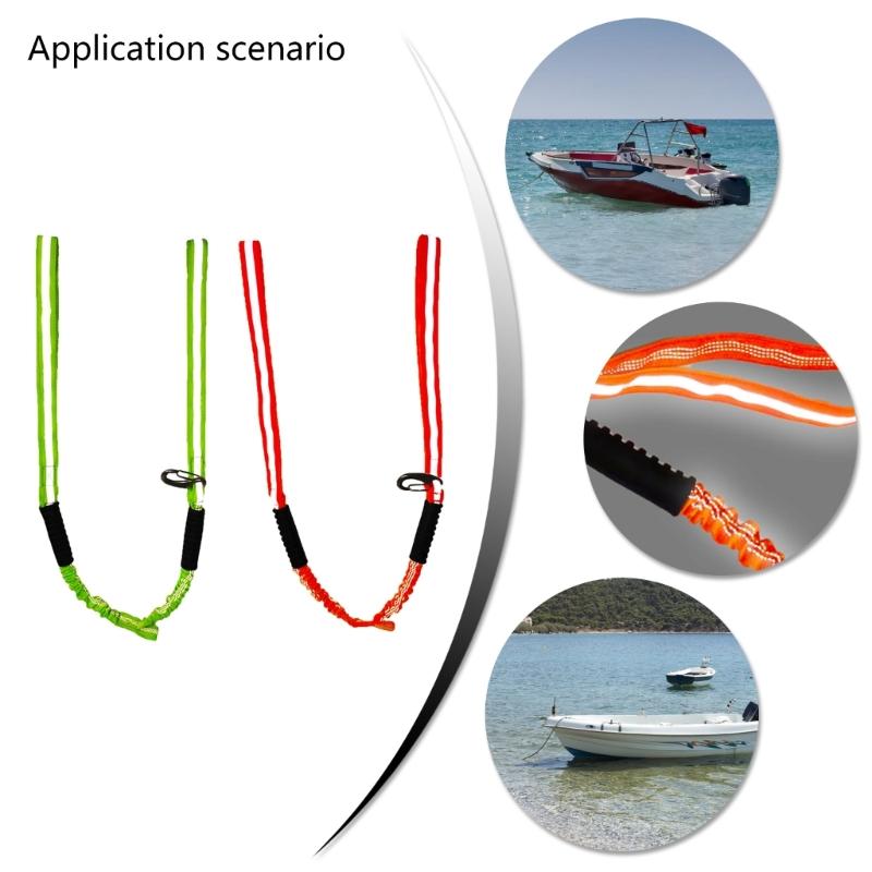 Nylons Dock Line Elastics Marine Rope Reflective Bungee Cord Shock Absorbs Marine Mooring Rope Boatings Man Gifts