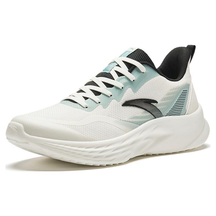 Anta Кроссовки Flying Shock Absorbing Non-Slip Wear-Stick с низким верхом для бега для мужчин, белые, синие, 912415522-2