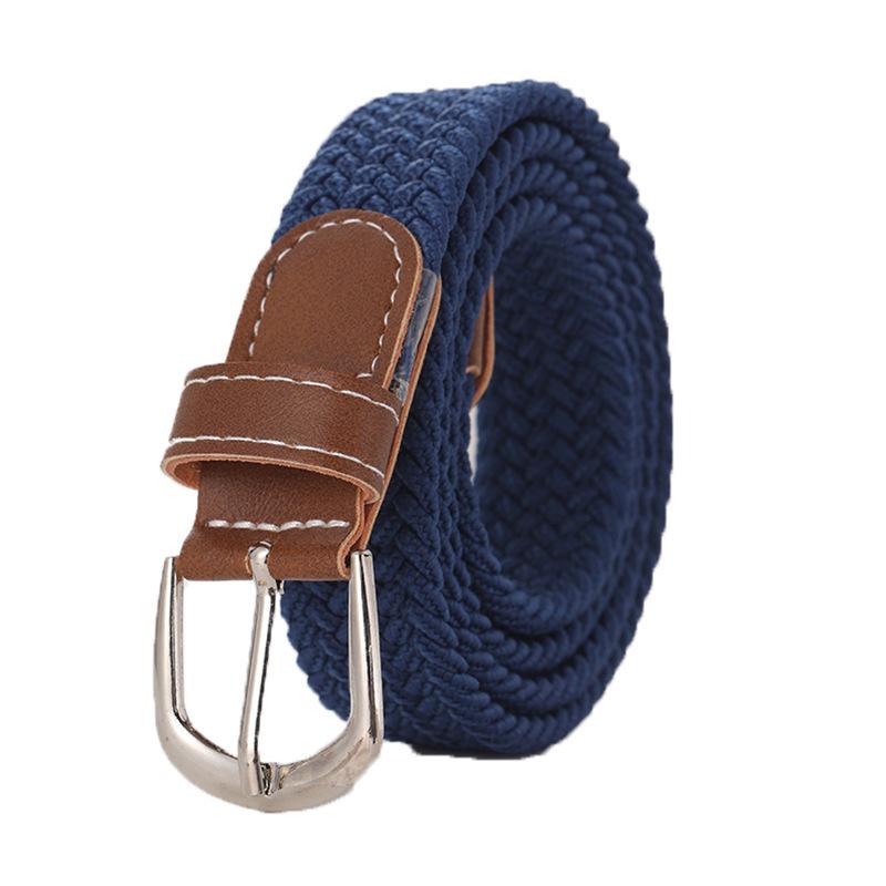 Elastic Belts For Woman Canvas Stretch Belt Solid Color High Quality Fashion Casual Jeans Webbing Ladies Tactical Strap DT050