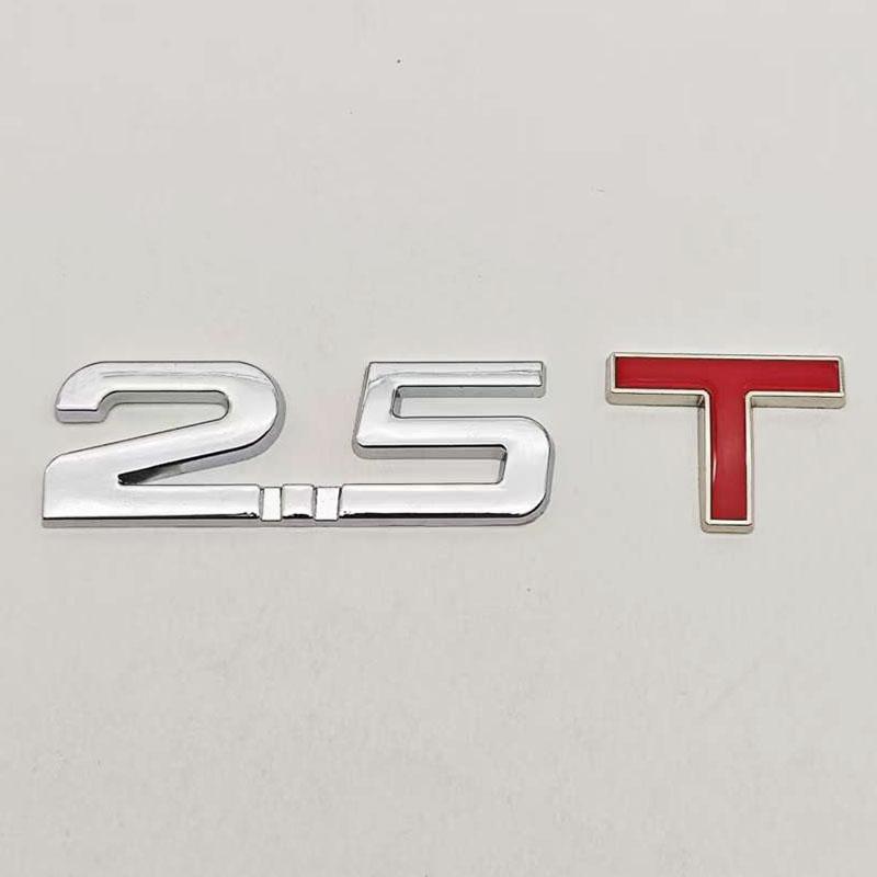1 шт. 2.0T 2.2T 2.4T 2.5T 2.8T 3.0T Премиальная Металлическая Наклейка на Автомобиль Боковое Крыло Задний Багажник Шильдик Значок Наклейки Для Любого Автомобиля
