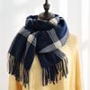 Scarf Woman Winter Sweet Warm Scarf Shawl 2025 Imitation Cashmere Scarf Plaid Scarf Shawl