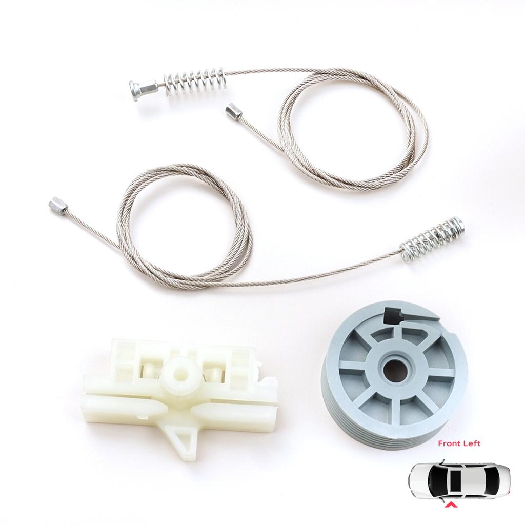 BWR926 Electric Window Regulator Repair Kit Front Left for Fiat Fiorino Qubo 225 Peugeot Bipper Citroen Nemo AA 2008-2024 9221EP