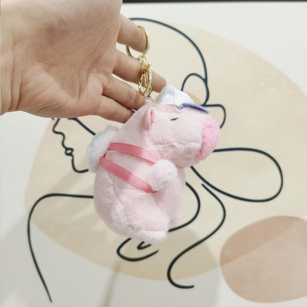 Soft Pp Cotton Capybara Plush Toy Cartoon Animal Doll Bag Charm 12-15cm