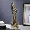 Resin Goddess of Justice Desk Ornaments Vintage Goddess of Wealth Statue  Office