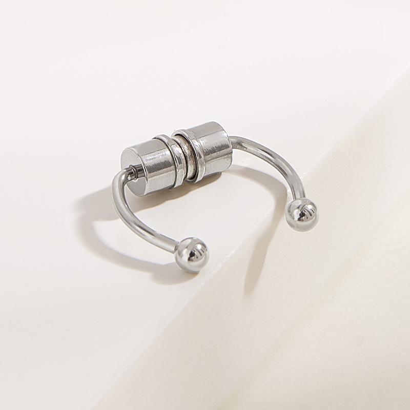 Магнитное кольцо из нержавеющей стали в носу Кольцо в форме подковы Зажим для носа без пирсинга Обруч для носа Магнитный пирсинг для ногтей в носу