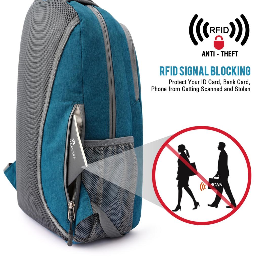 16 RFID для женщин [G4Free] Рюкзак, L, Защита, Компактный, Прочный, Легкий, Водонепроницаемый, Для поездок на работу, Школа, Пеший туризм, Путешествия, На открытом воздухе, Мужчины, (Бирюзовый