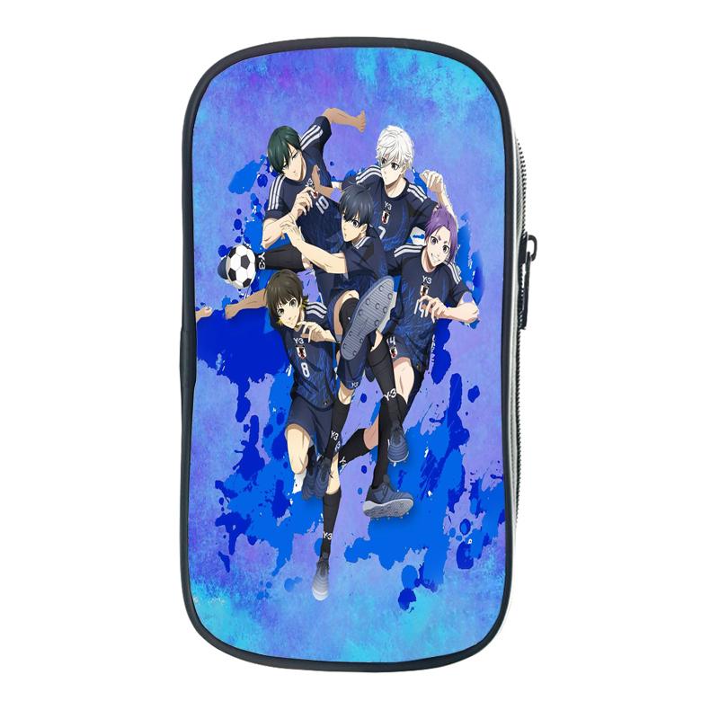 Blue Lock Isagi Yoichi Сумки для хранения Мультфильм Аниме Nagi Seishiro Ручки Сумки для студентов Пенал Кошельки для монет Подарки на день рождения для друзей