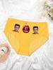 Women's Sweet Panties Custom Portrait Printed Patterns Comfortable  Breathable Stretch Panties Low Waist Panties