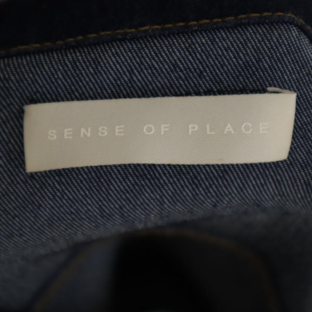 SENSE OF PLACE Denim Jacket M Indigo Blue Denim Jacket Trucker Women Used