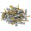 54pcs Prevent Loose Heavy Duty Metal Wall Screws Fastening Wall Screws Set  Professional Use